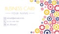 gears business card. Technology and innovation. A bright template.