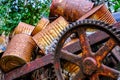 Gears and Cans Royalty Free Stock Photo