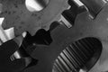 Gears in close-ups Royalty Free Stock Photo