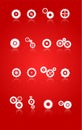 Gears And Cog Wheels Icons Set Royalty Free Stock Photo