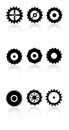 Gears And Cog Wheels Icons Set Royalty Free Stock Photo