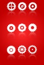 Gears And Cog Wheels Icons Set Royalty Free Stock Photo