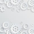 Gears cogs abstract backgroud Royalty Free Stock Photo