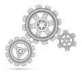 Gears cogs with bearing design