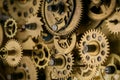 Gears and cogs grunge old mechanism Royalty Free Stock Photo