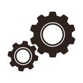 Gears (cogs) icon Royalty Free Stock Photo