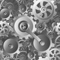 Gears and Cogs Seamless Machine Pattern