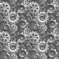 Gears and Cogs Seamless Machine Background Royalty Free Stock Photo