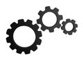 Gears cogs wheel mechanism icon