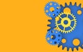 Gears Creativity Background And Ideas Royalty Free Stock Photo