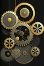 Gears and gizmos: engineering and machinations Royalty Free Stock Photo