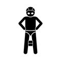 Gears glyph vector icon which can easily modify or edit