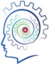 Gears Head Royalty Free Stock Photo