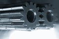 Gears and highlights effects Royalty Free Stock Photo