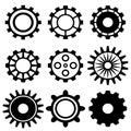 Gears icon illustration