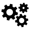 Gears icon settings , for mobile applications web sites etc. Vector illustration