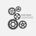 Gears icons combination background Royalty Free Stock Photo