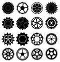 Gears icons set
