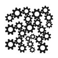 Gears machine inside image vector Royalty Free Stock Photo