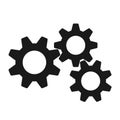 Gears machine inside image vector