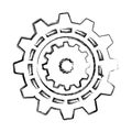 gears machine isolated icon Royalty Free Stock Photo