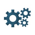 Gears machine settings isolated icon