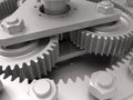 Gears - mechanical engineering concept Royalty Free Stock Photo