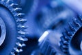 Gears meshing together, technic concept Royalty Free Stock Photo