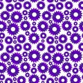 Purple gears ÃÂ¡ogwheels. Seamless pattern.