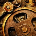 Gears from old mechanism Royalty Free Stock Photo