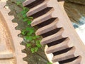 Gears from old mining equipment Royalty Free Stock Photo