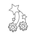 gears pinions with set stars