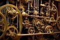 gears and pulleys in a mechanical system