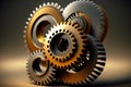 Gears for repairing internal mechanism and clockwork of old watches