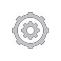Gears Vector, Cogwheel Illustration, Machine Element, Mechanical Gear Graphic, Settings Icon Royalty Free Stock Photo
