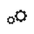 Gears vector icon issolated on a white backgraund Royalty Free Stock Photo