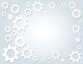 Gears wheel and space background