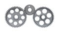 Gears on a white background. Royalty Free Stock Photo