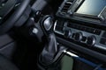 Gearshift and dashboard inside of car Royalty Free Stock Photo