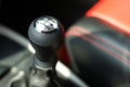 Gearshift of sportive car Royalty Free Stock Photo