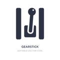gearstick icon on white background. Simple element illustration from Transportation concept