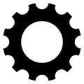 Gearwheel, gear icon. Settings, configuration, developement, pro