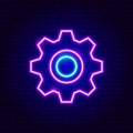 Gearwheel Neon Sign