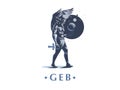 Geb, egyptian god of the Earth. Vector.