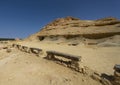 Gebel Al Mawta, the `Mountain of the Dead`, in Siwa Oasis, Egypt.