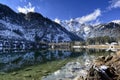Mountain lake in the Alps. Royalty Free Stock Photo
