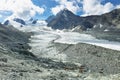 Gebroulaz Glacier from Coc du Soufre in Vanoise national park, France Royalty Free Stock Photo