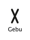 Gebu of Runes alphabet