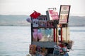 Gebze - Eskihisar village. Cotton candy seller