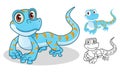 Gecko Cartoon Character Mascot Design Royalty Free Stock Photo